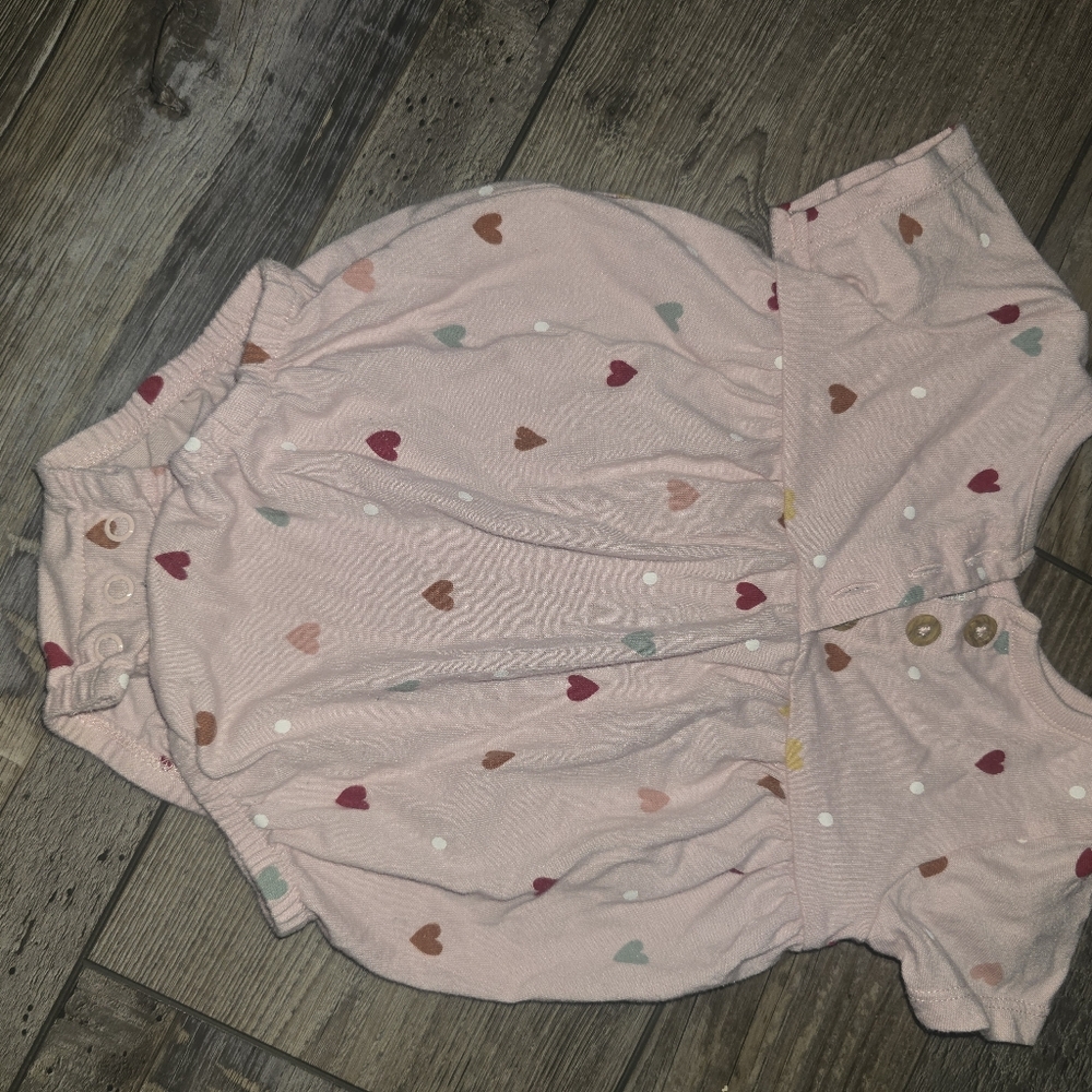 Garanimals Light Pink Baby Outfit with Heart Design